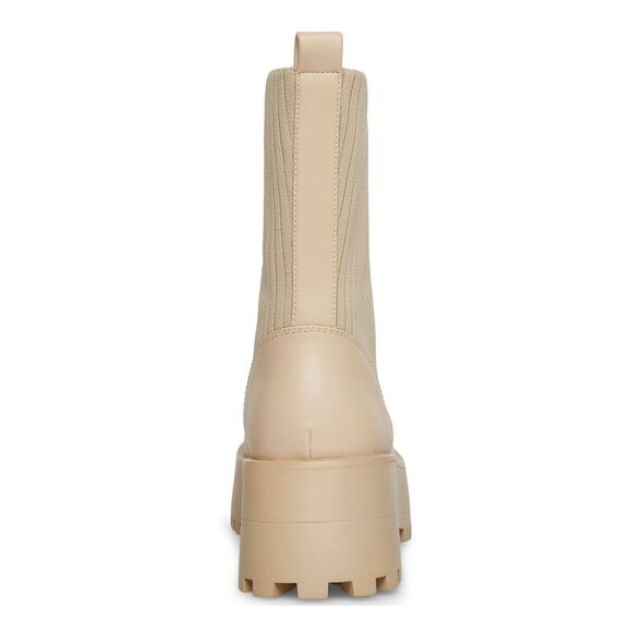 NWT MADDEN GIRL Womens Beige 1.5 Platform Skyler Toe Wedge Combat Boots 10 M - Picture 2 of 5